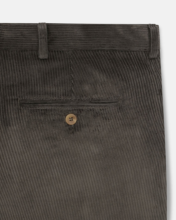 Made-in-USA Olive Wide Wale British Corduroy Pant