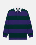 Made-in-USA Purple Guard Stripe Cotton Rugby