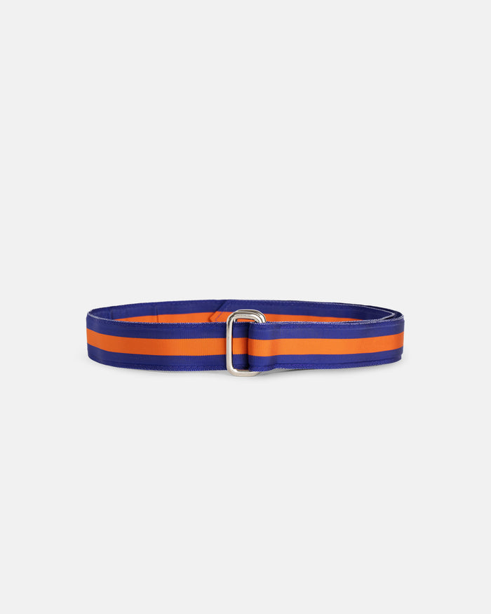 Made-in-USA Purple & Orange Grosgrain Ribbon Belt