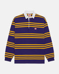 Made-in-USA Purple Triple Stripe J. Press Seal Cotton Rugby