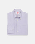 Made-in-USA Purple University Stripe Oxford Cloth Shirt - Classic Fit