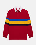 Made-in-USA Red Mountain Stripe Cotton Rugby