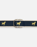 Made-in-USA Retrievers Motif D Ring Belt