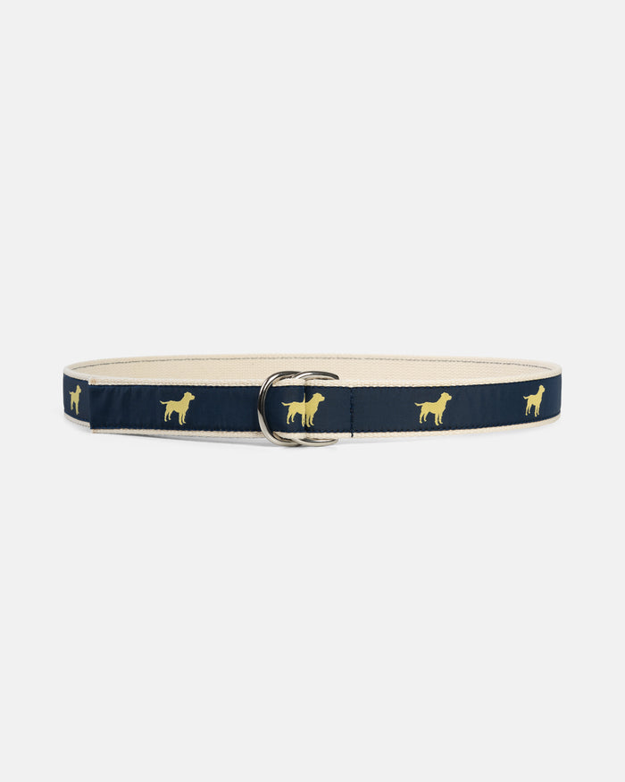 Made-in-USA Retrievers Motif D Ring Belt