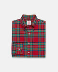 Made-in-USA Royal Stewart Tartan Flannel Sport Shirt - Classic Fit