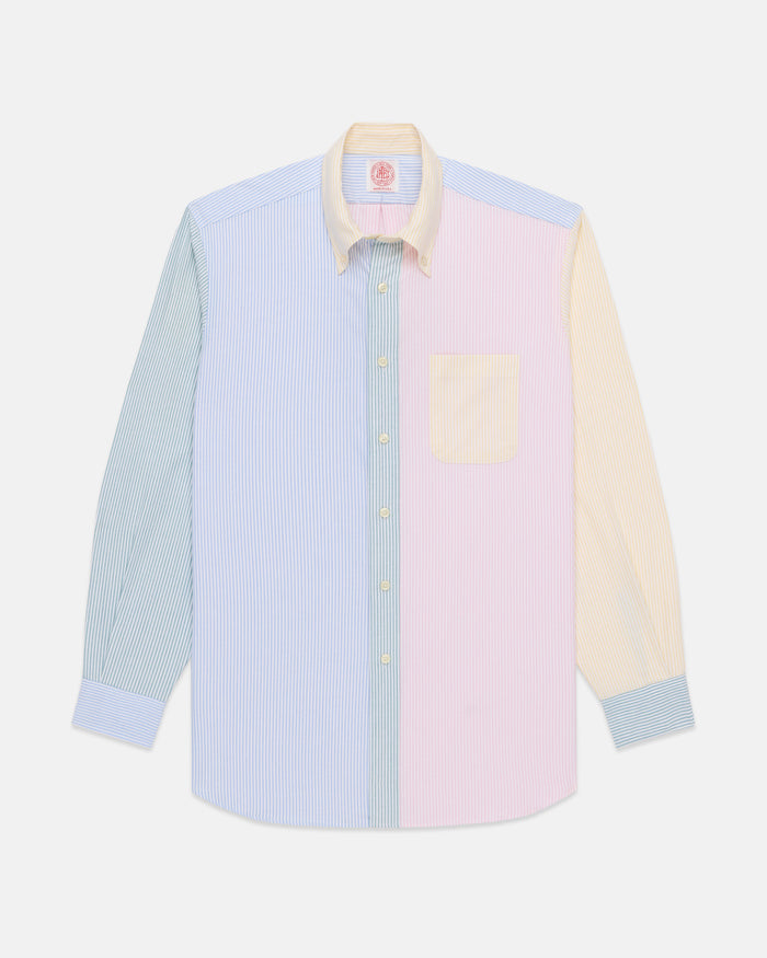 Made-in-USA University Stripe Oxford Cloth Fun Shirt - Classic Fit