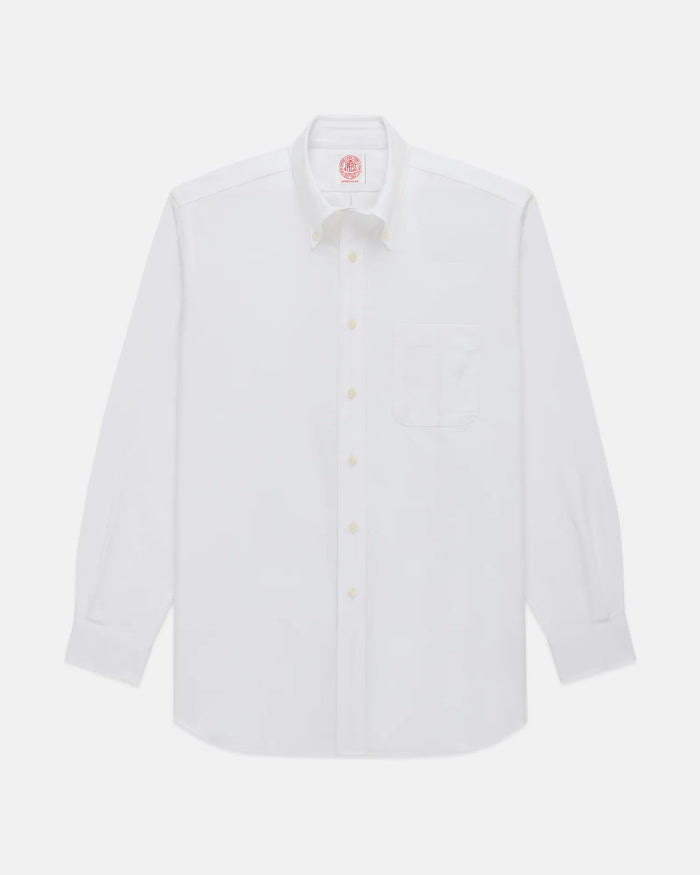 Made-in-USA White Oxford Cloth Button Down Shirt  - Classic Fit