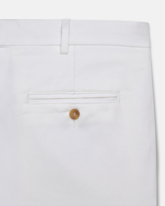 Made-in-USA White Washed Twill Chino Pant
