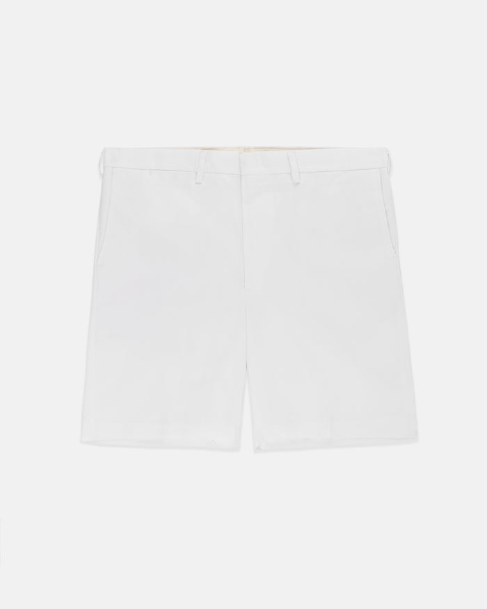 Made-in-USA White Washed Twill Classic Shorts