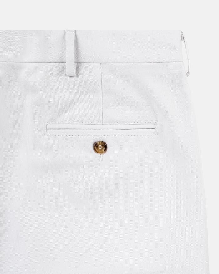 Made-in-USA White Washed Twill Classic Shorts