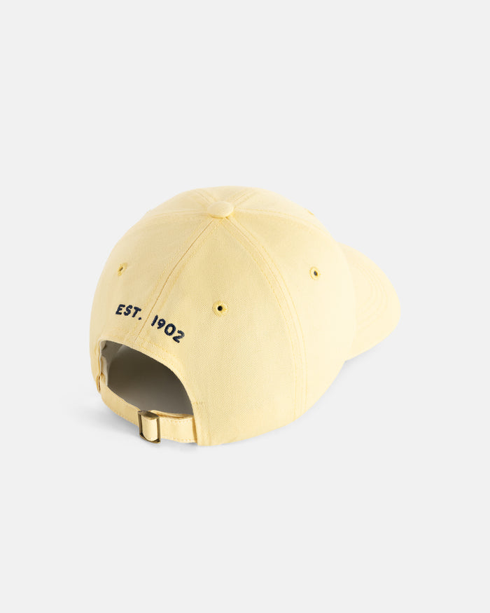 Made-in-USA Yellow Skull & Bones Embroidered Dad Hat