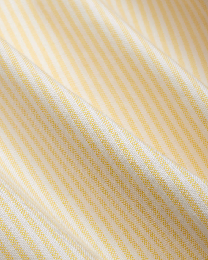 Made-in-USA Yellow University Stripe Oxford Cloth Shirt - Classic Fit