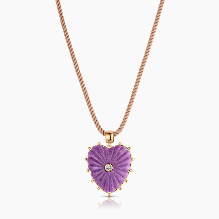 Malene Purple Mica Heart Bail