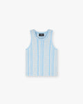 Mixed Knit Vest - Royal Blue