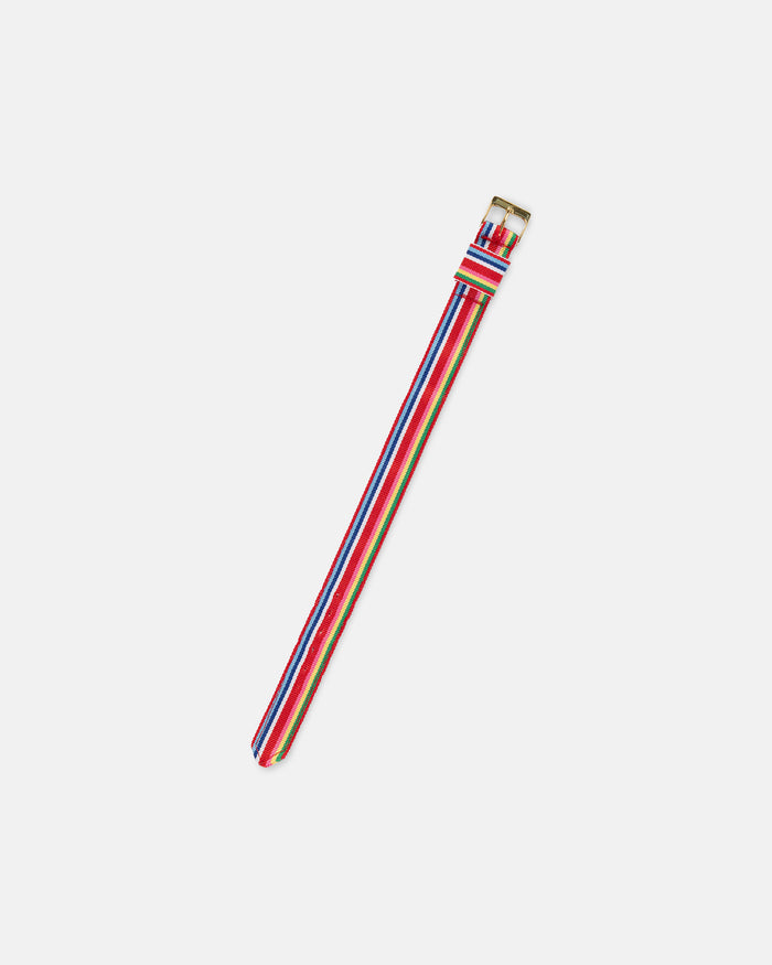 Multicolor Stripe Nylon Watch Strap