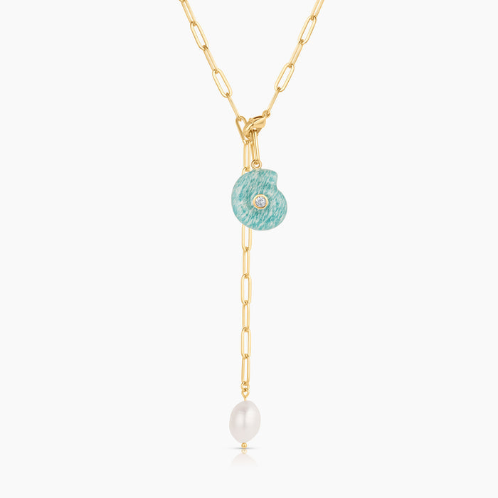 Nautilus Amazonite Spiral Shell
