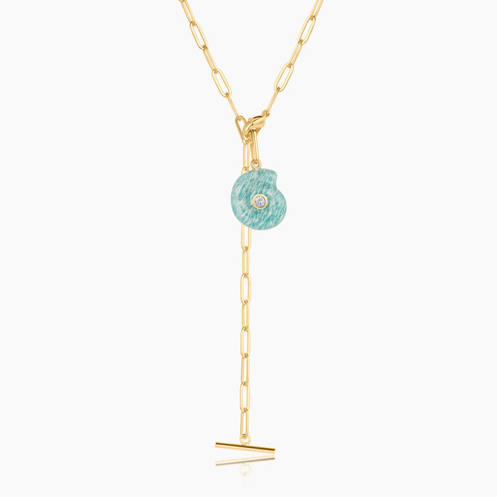 Nautilus Amazonite Spiral Shell