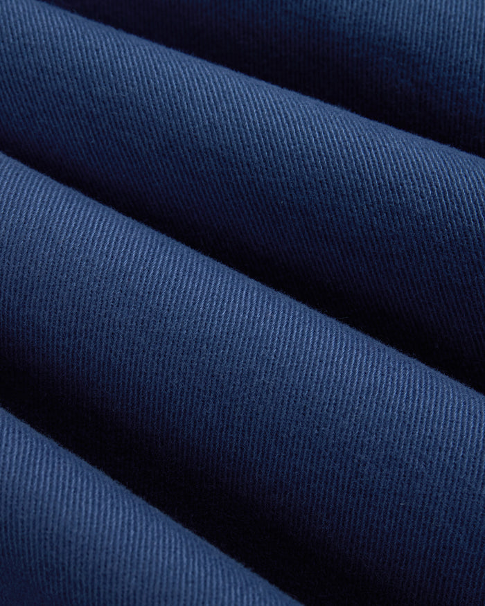 Navy 5-Pocket Cotton Twill Pant