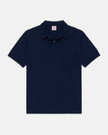 Navy Cotton Pique Polo