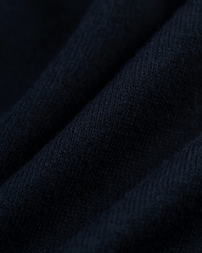Navy Cotton-Wool Hoodie