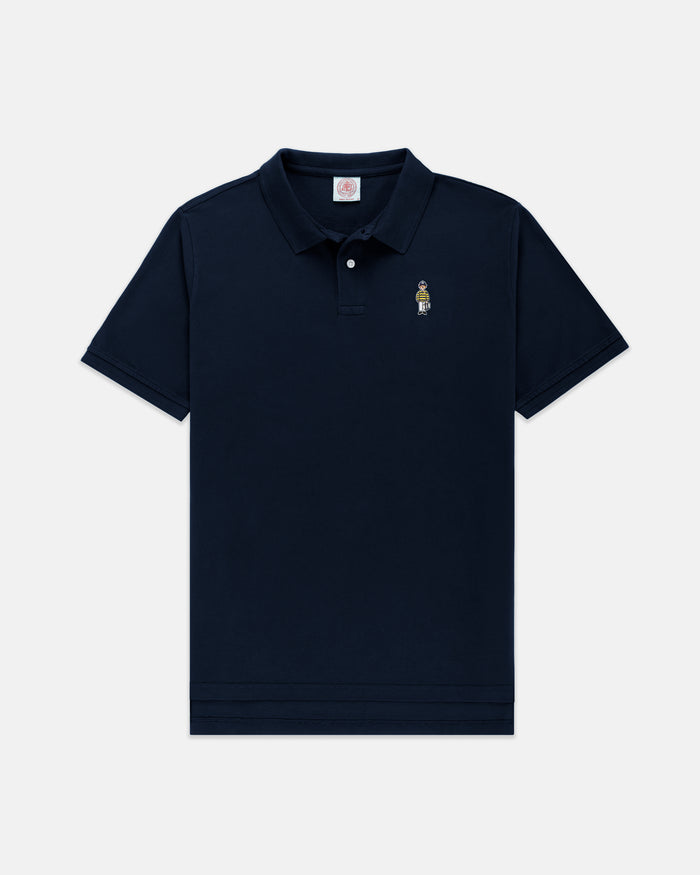 Navy Ivy Guy Cotton Pique Polo
