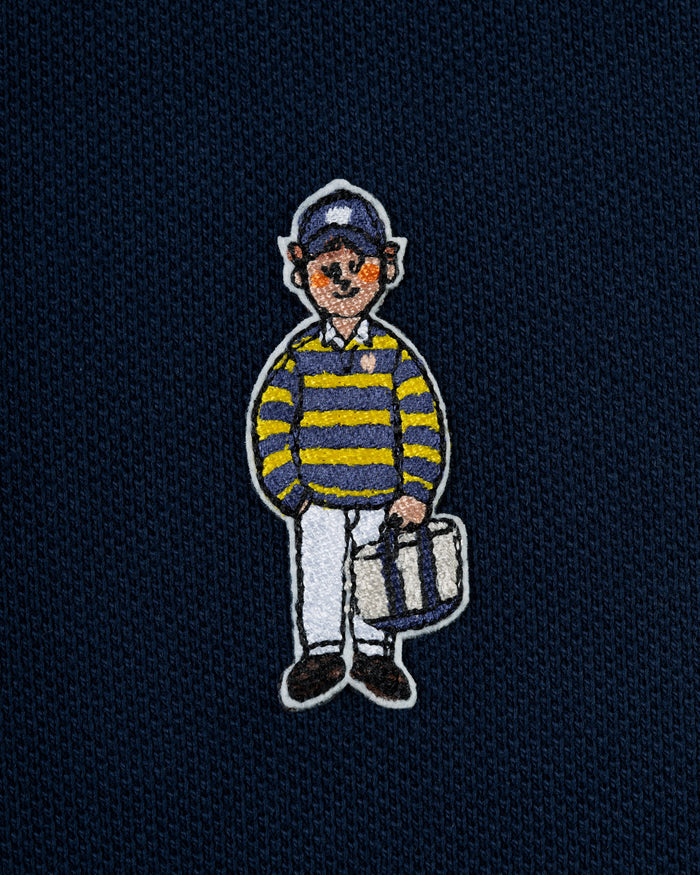 Navy Ivy Guy Cotton Pique Polo