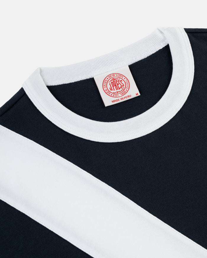 Navy Sash Rowing T-Shirt
