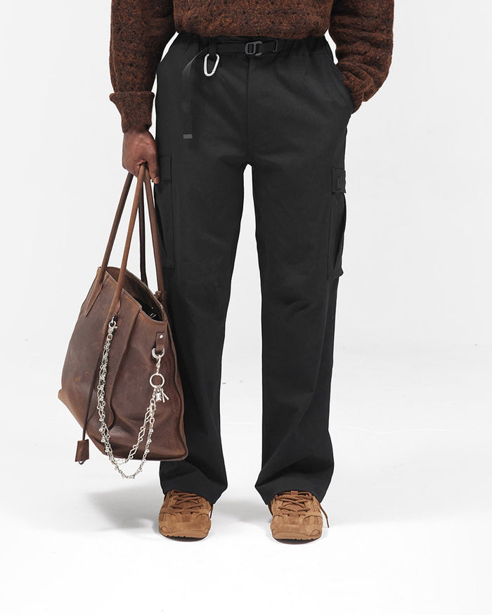 Nylon Cargo Pant - Black