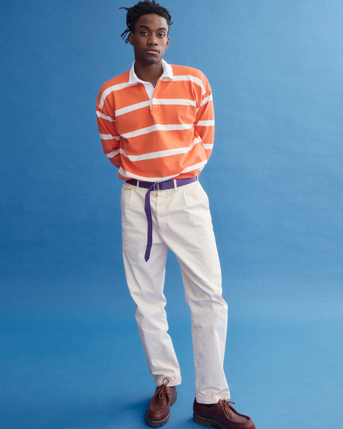 Oatmilk Pleated Chino