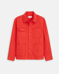 Orange Garment Dyed Recycled Denim Work Jacket