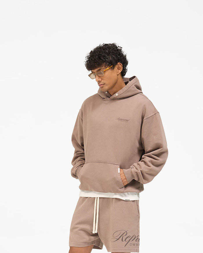 Owners Club Script Hoodie - Truffle