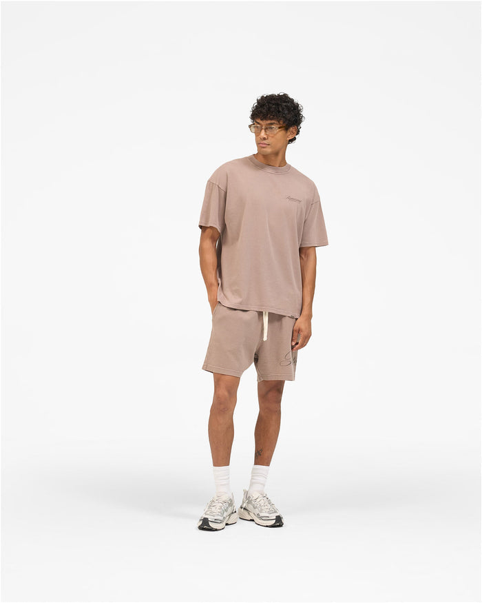Owners Club Script Mesh Shorts - Truffle