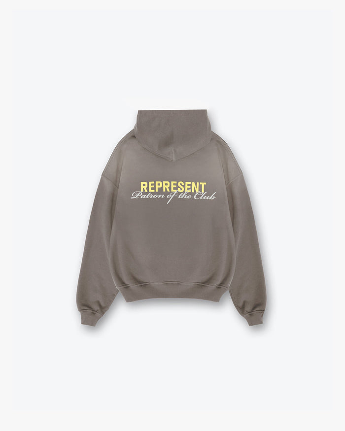 Patron Of The Club Hoodie - Washed Olive