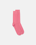 Pink Cotton Crew Socks