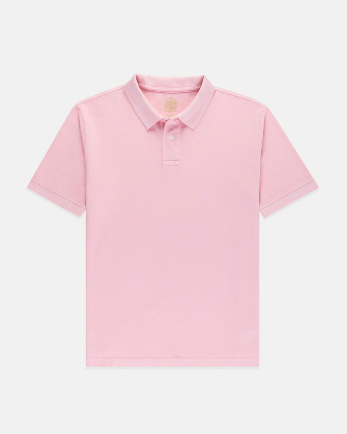 Pink Cotton Pique Polo