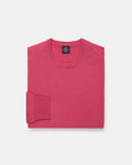 Pink Lambswool Crewneck Sweater