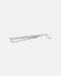 Polished Silver Plate Golf Club Tie Bar