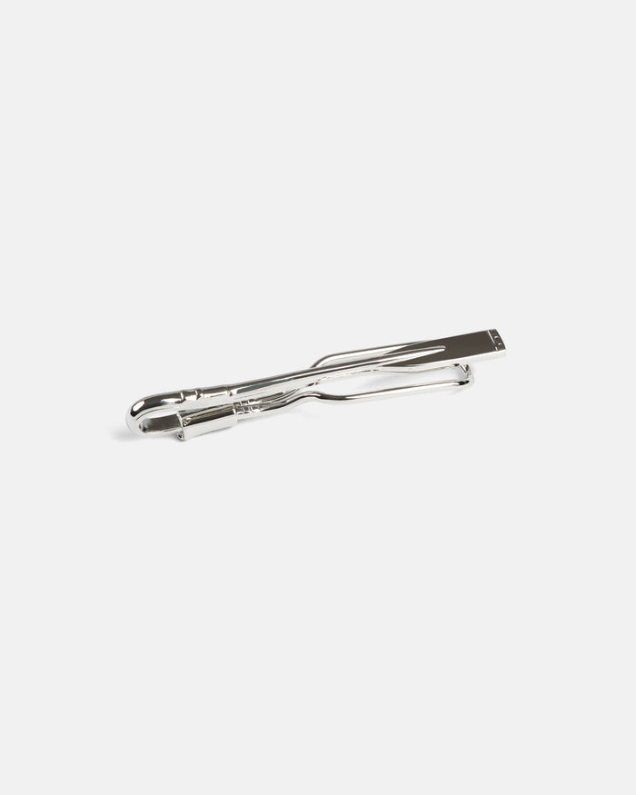Polished Silver Plate Oar Tie Bar