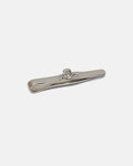 Polished Silver Plate Skull & Bones Tie Bar