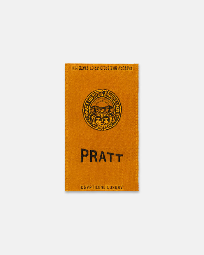 Pratt Institute Silk Paperweight - Gold