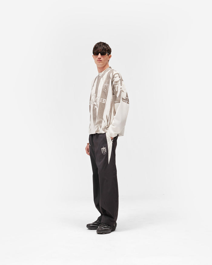 Printed Long Sleeve T-Shirt - Flat White