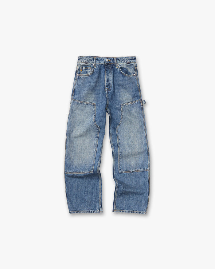 R2 Carpenter Panel Denim - Rinse Blue