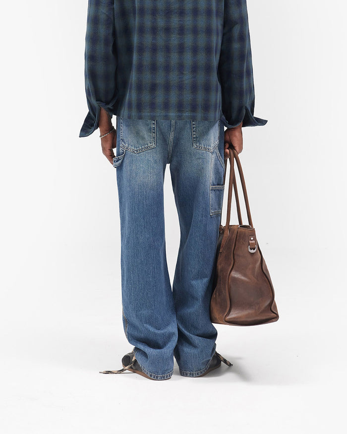 R2 Carpenter Panel Denim - Rinse Blue