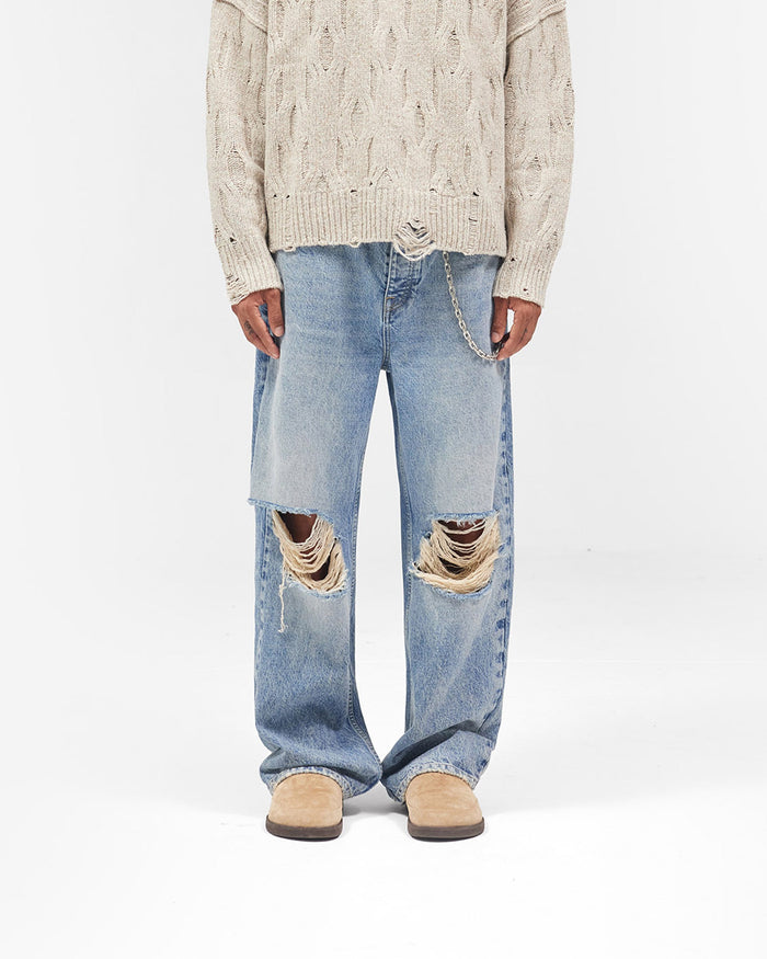 R3 Baggy Jean - Moss Blue