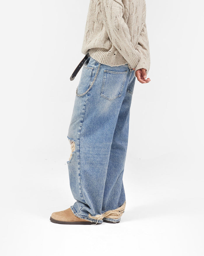 R3 Baggy Jean - Moss Blue