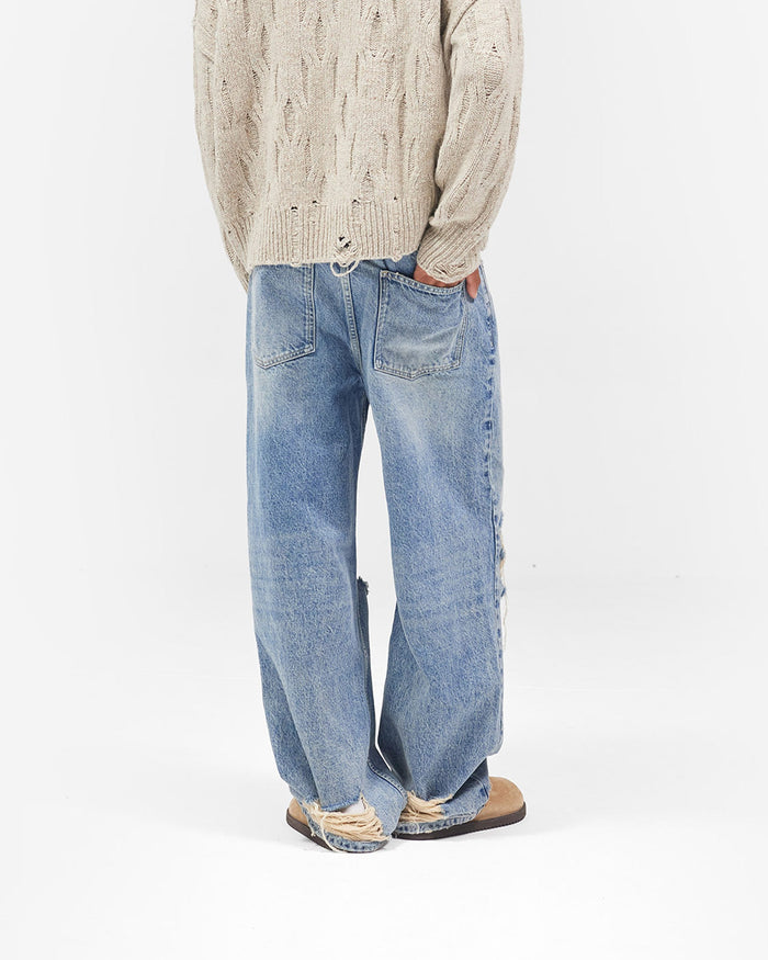 R3 Baggy Jean - Moss Blue