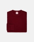 Red Shaker Knit Cotton Crew Neck Sweater
