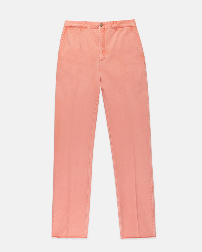 Red Washed Canvas Cape Cod Pant