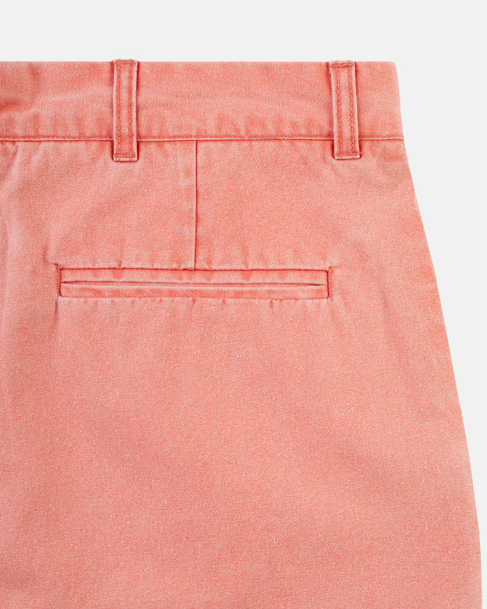 Red Washed Canvas Cape Cod Pant