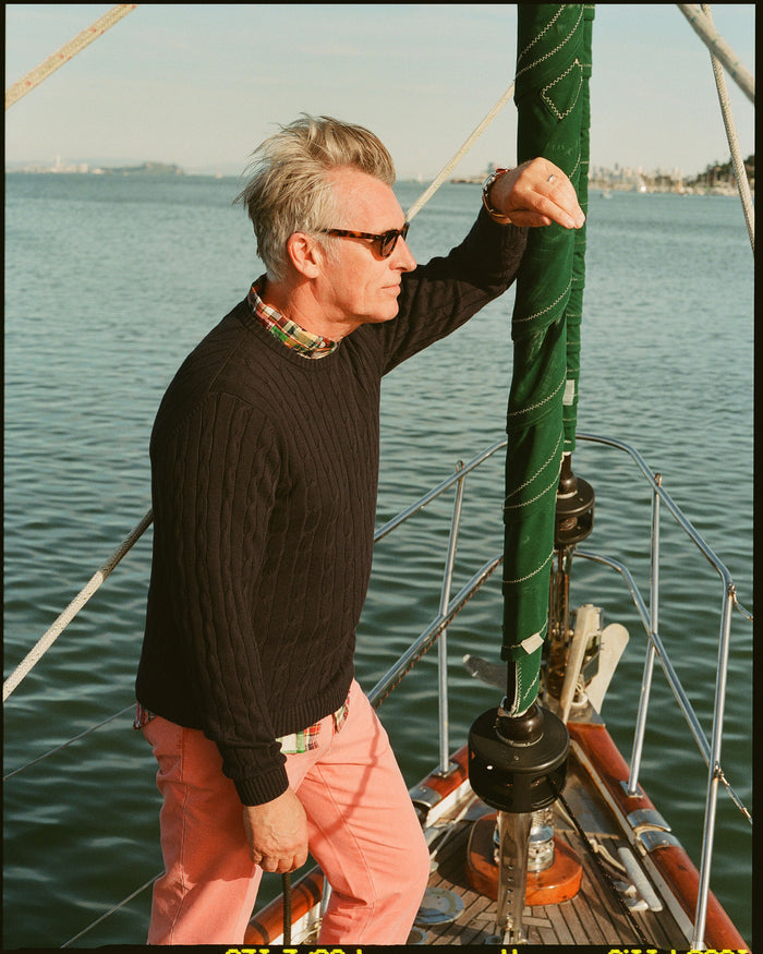 Red Washed Canvas Cape Cod Pant